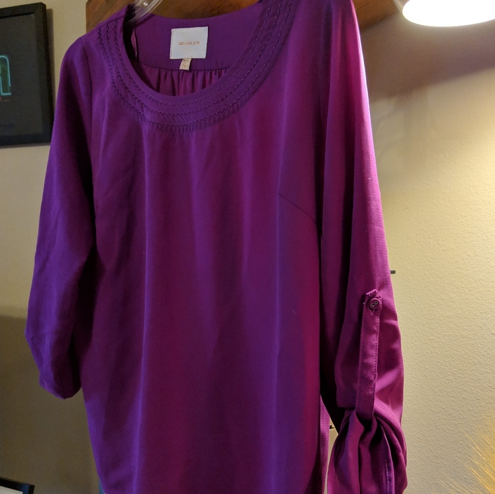 Skies are Blue purple/fuschia blouse